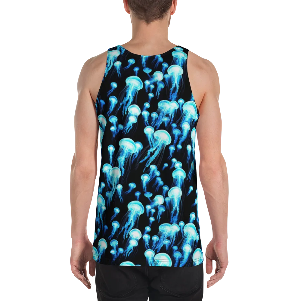 Electric Abyss on Men's Tank Top — Back