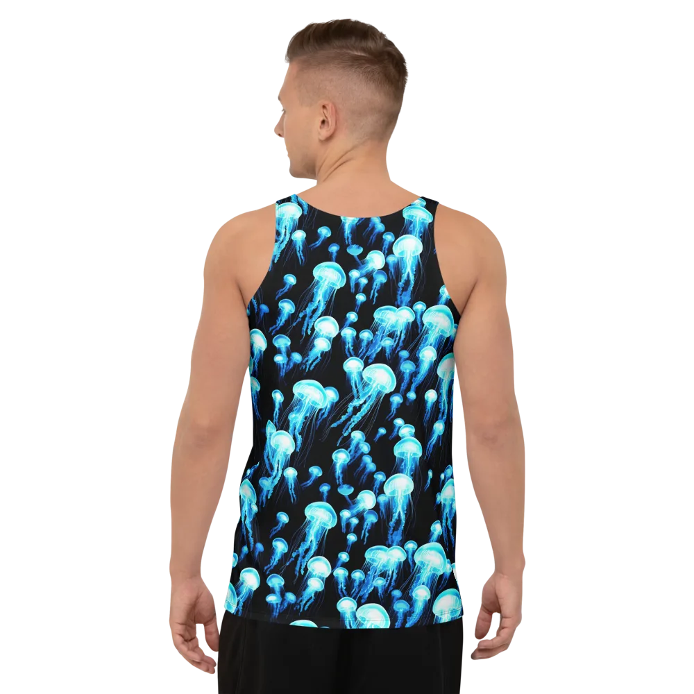 Electric Abyss on Men's Tank Top — Back