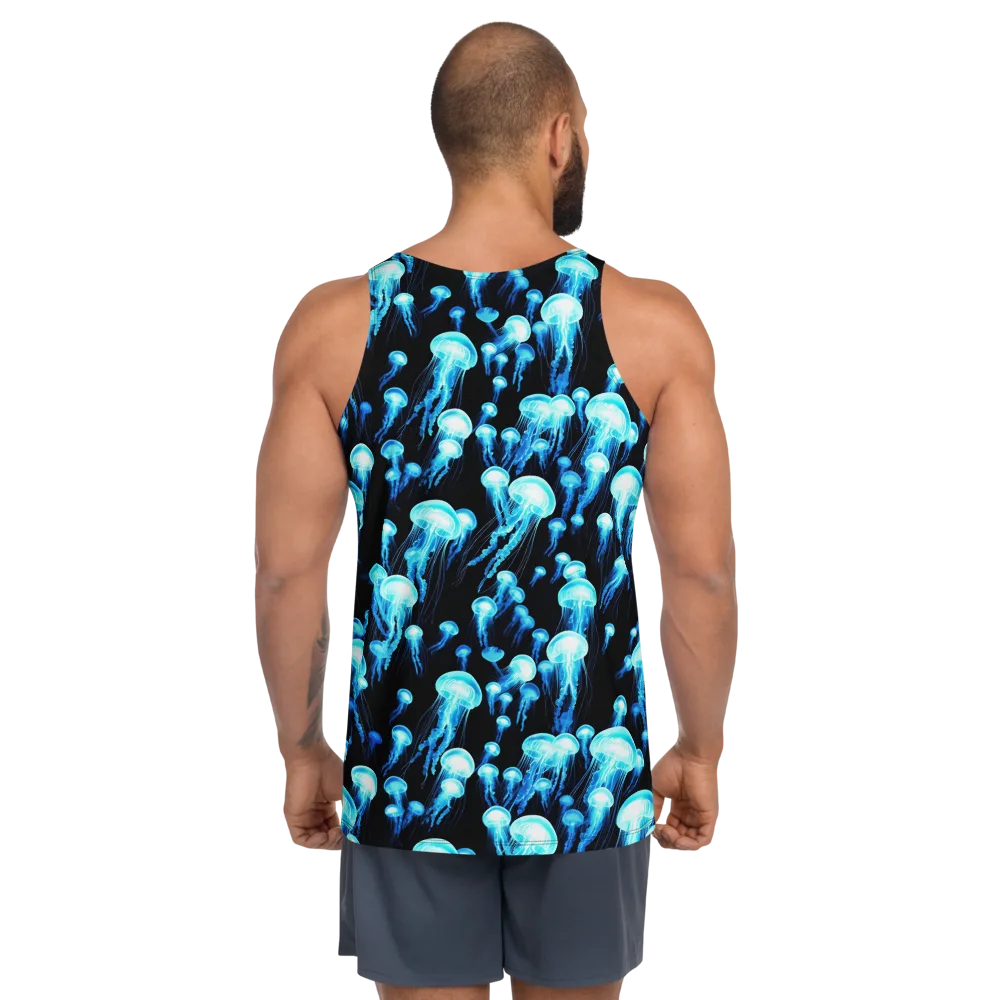 Electric Abyss on Men's Tank Top — Back