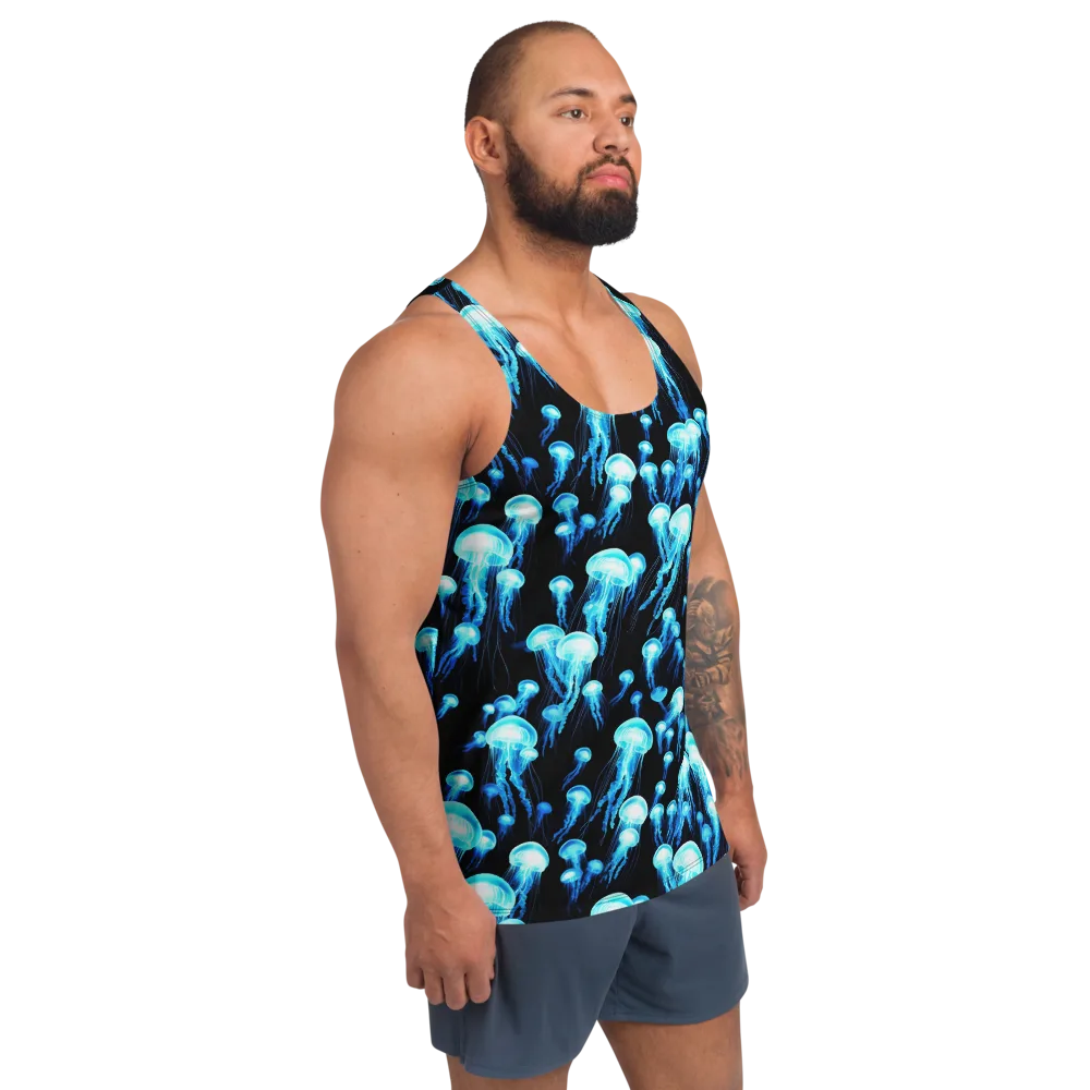 Electric Abyss on Men's Tank Top — Right Front