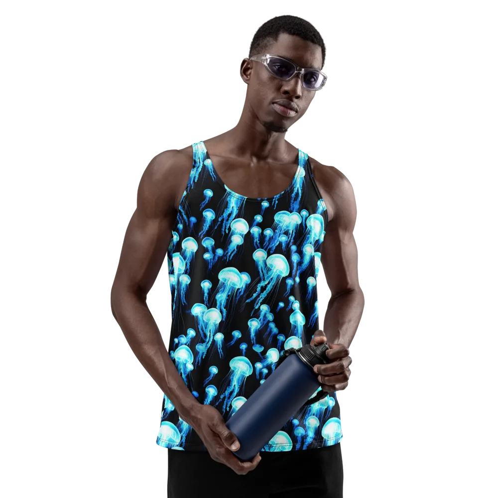 Electric Abyss on Men's Tank Top — Front
