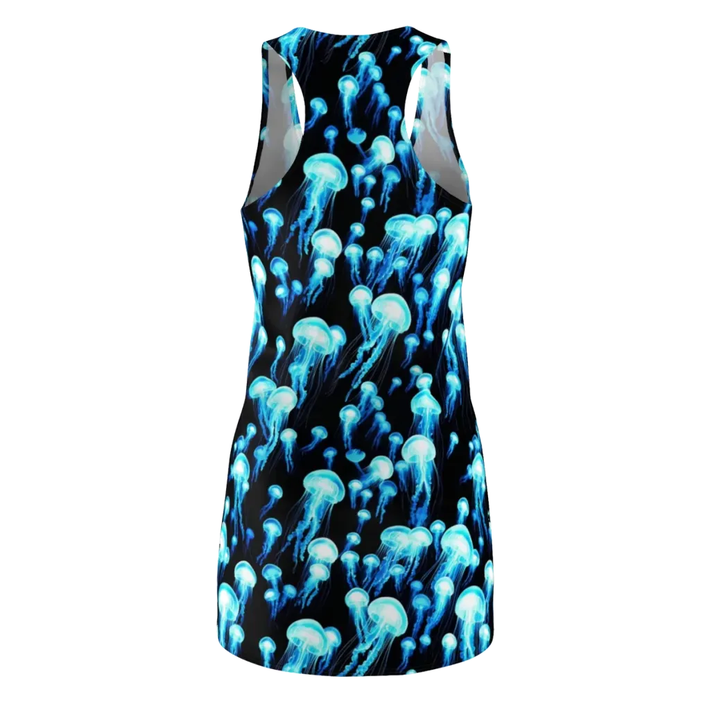 Electric Abyss on Racerback Dress — Back