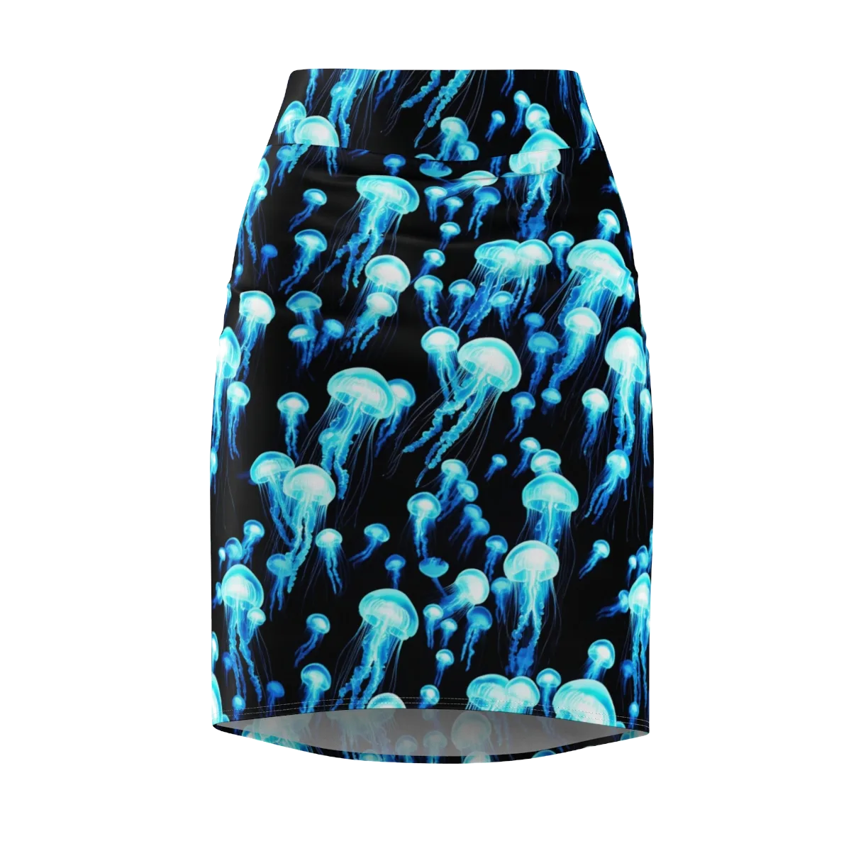 Electric Abyss on Pencil Skirt — Front
