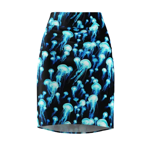 Electric Abyss on a Pencil Skirt