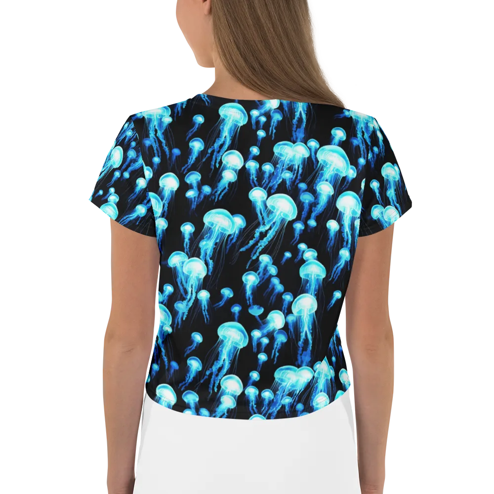 Electric Abyss on Crop Tee — Back