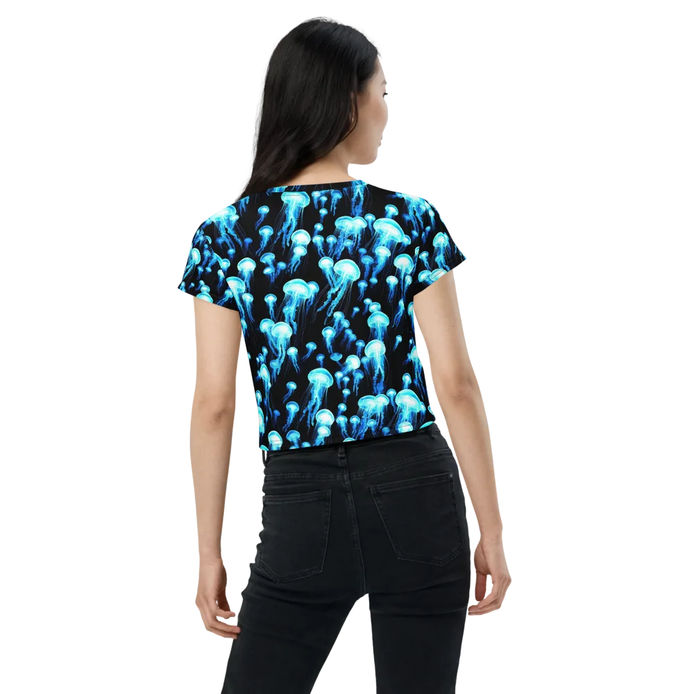 Electric Abyss on Crop Tee — Back