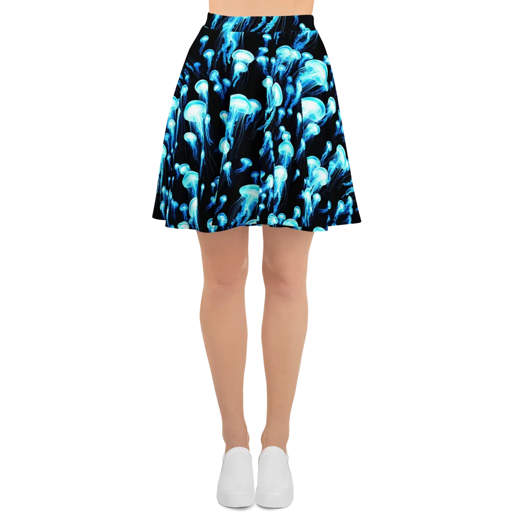 Electric Abyss on Skater Skirt — Front