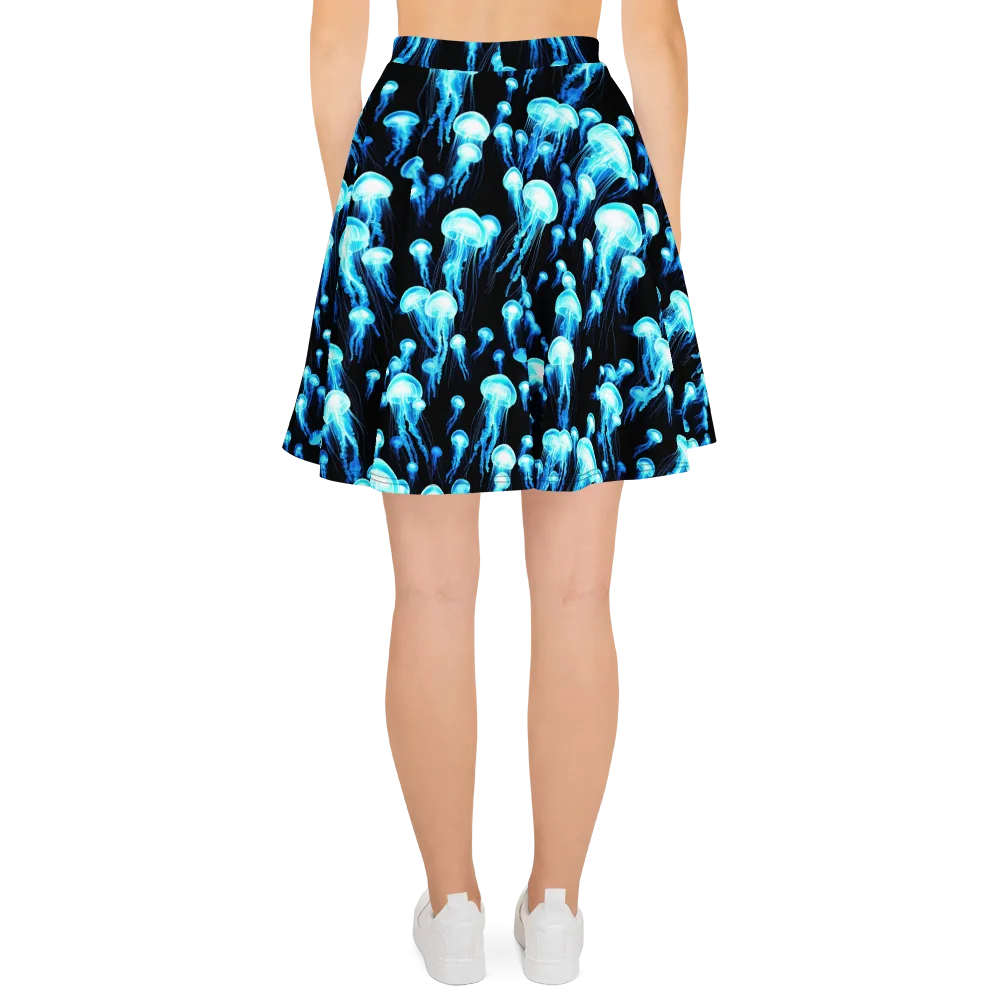 Electric Abyss on Skater Skirt — Back