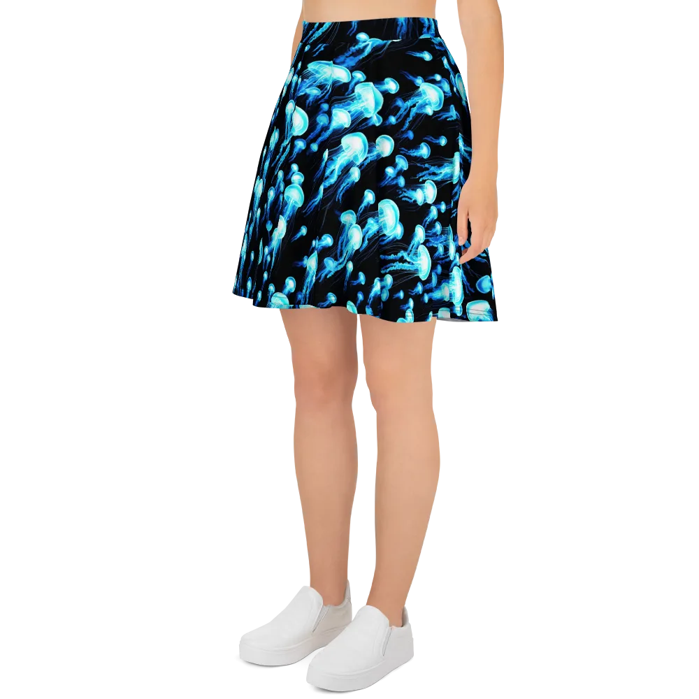 Electric Abyss on Skater Skirt — Left