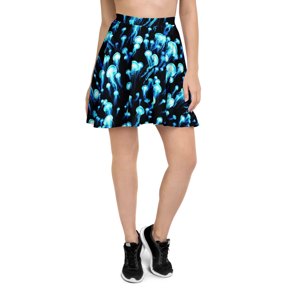 Electric Abyss on Skater Skirt — Front