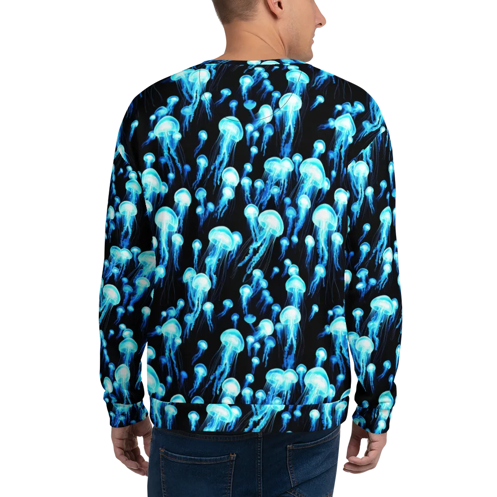 Electric Abyss on Sweatshirt — Back