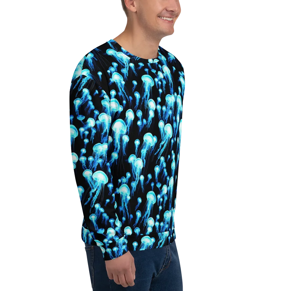 Electric Abyss on Sweatshirt — Right Front