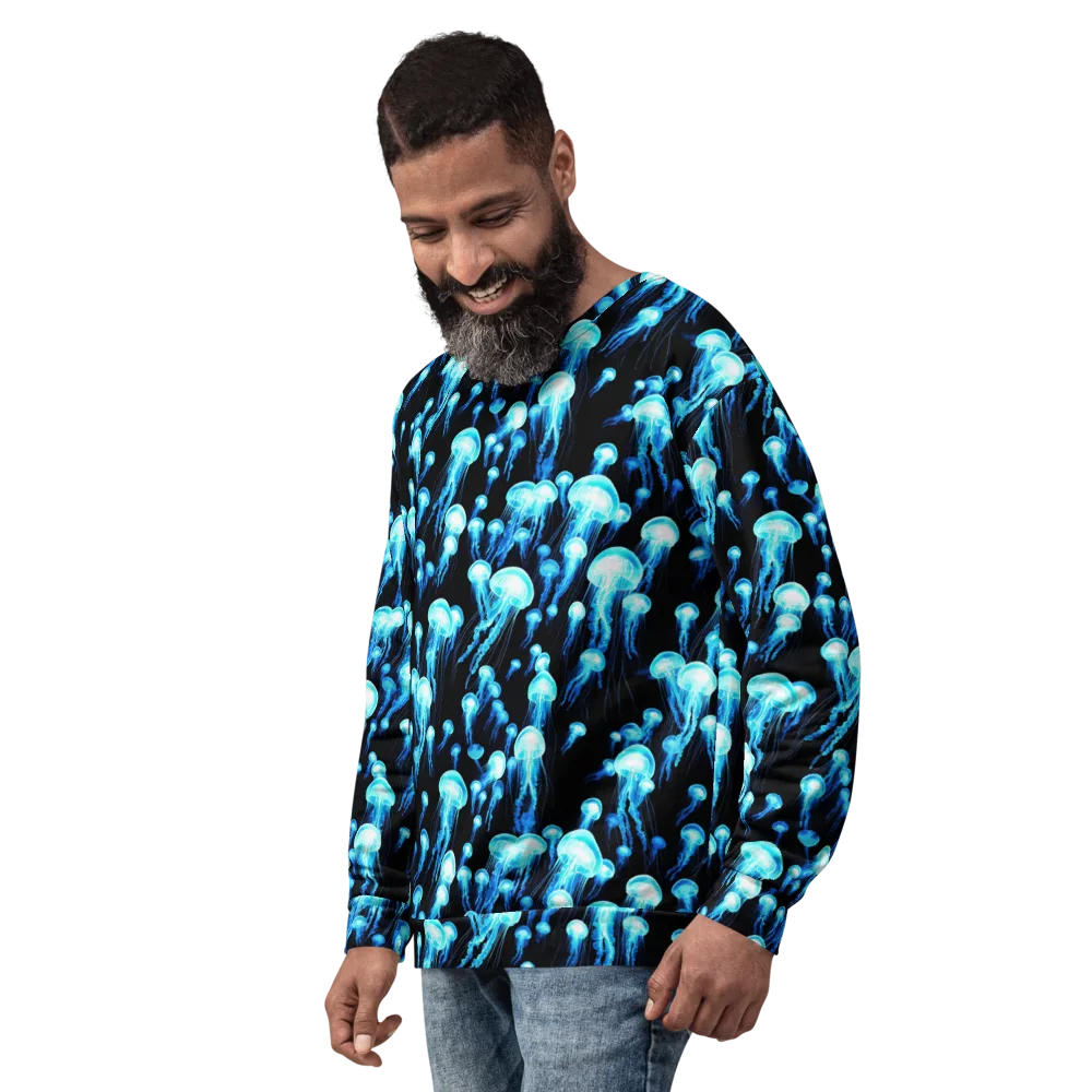 Electric Abyss on Sweatshirt — Left Front