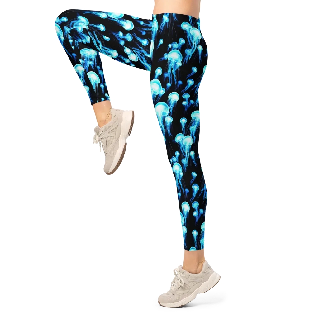 Electric Abyss on Leggings — Left