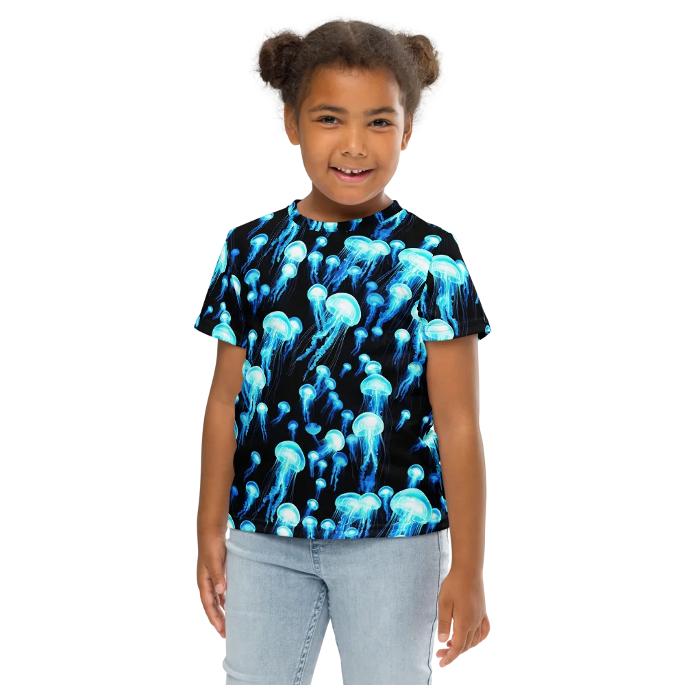 Electric Abyss on Kids Crew Neck T-Shirt — Front