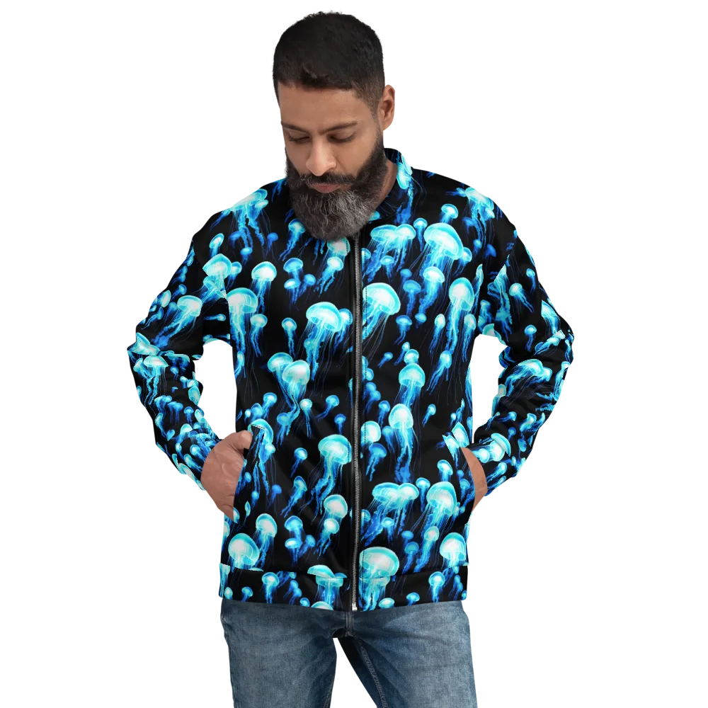 Electric Abyss on Bomber Jacket — Front