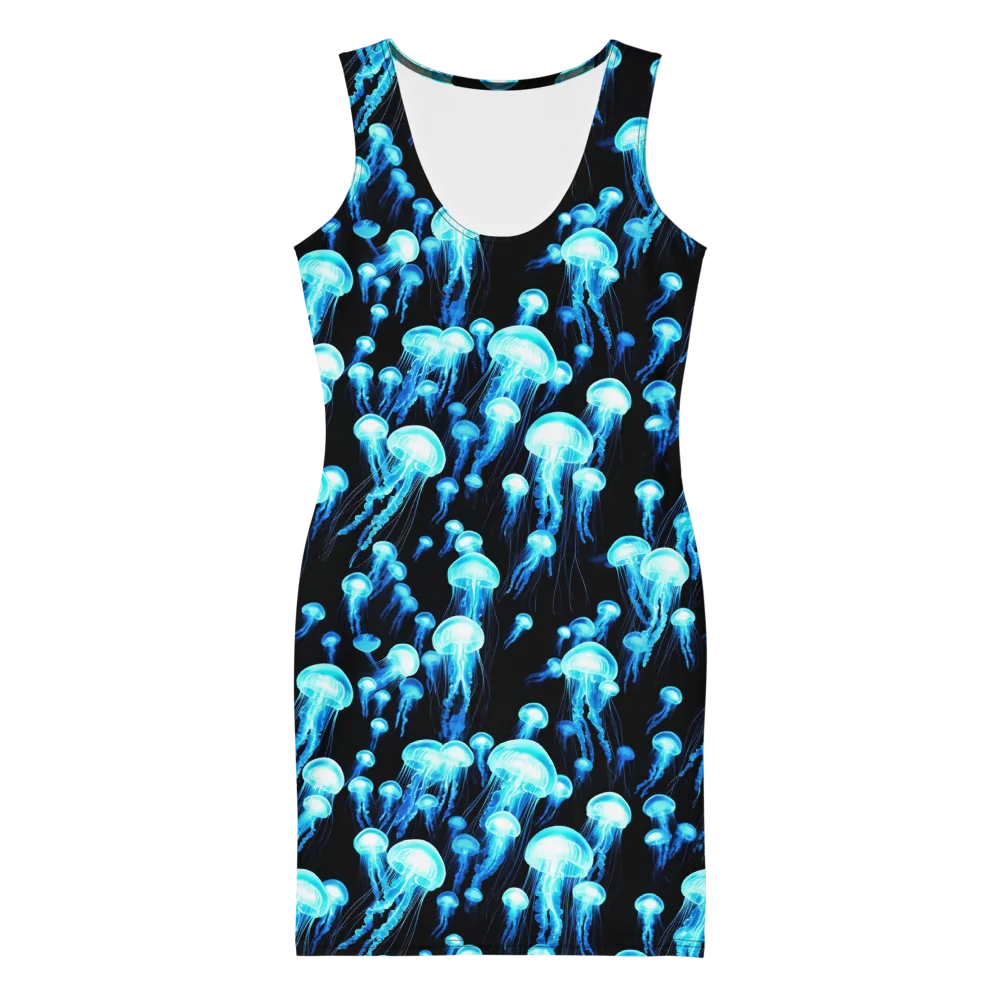 Electric Abyss on Bodycon Dress — Front