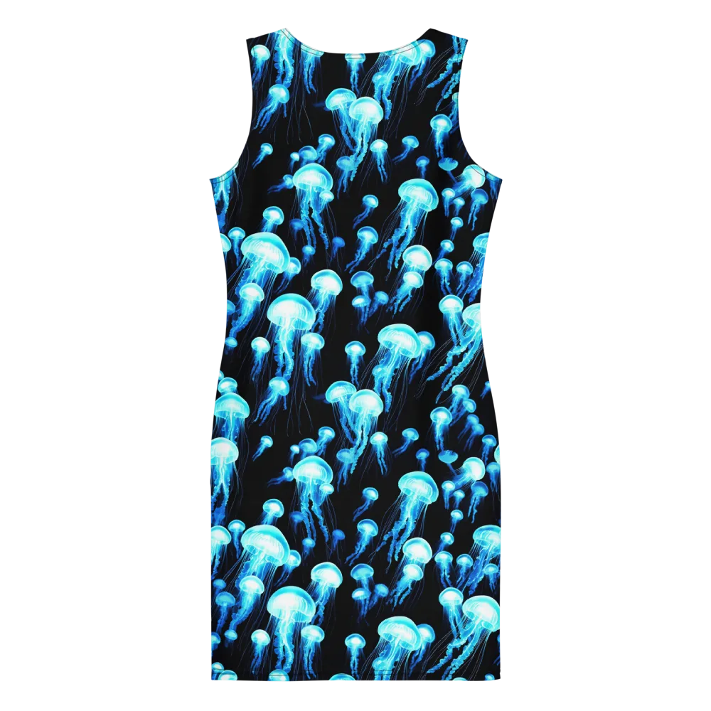 Electric Abyss on Bodycon Dress — Back