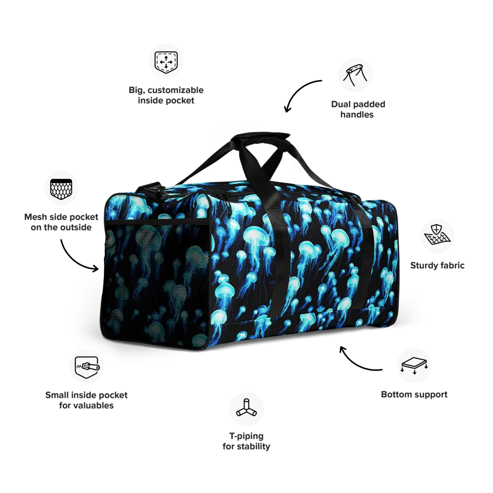 Electric Abyss on Duffle Bag — Right Front