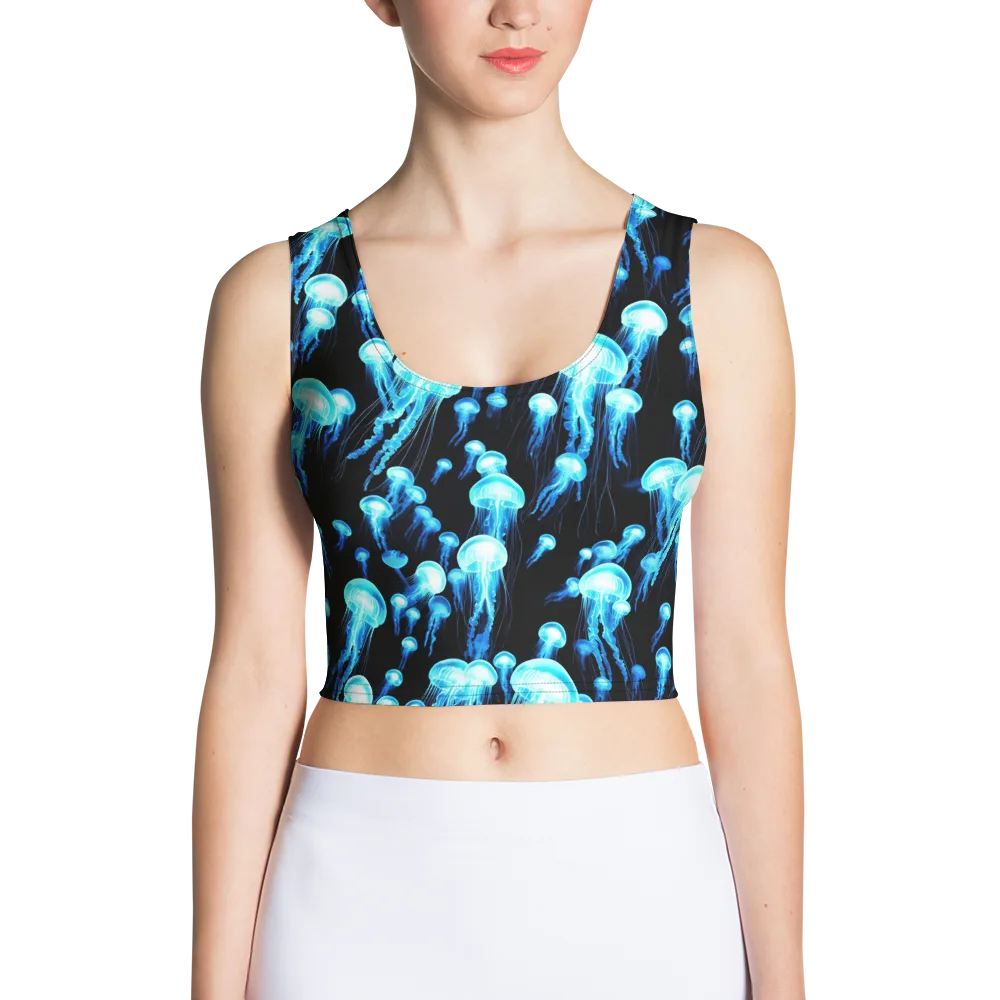 Electric Abyss on Crop Top — Front