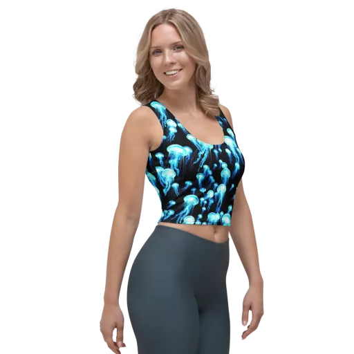 Electric Abyss on a Crop Top