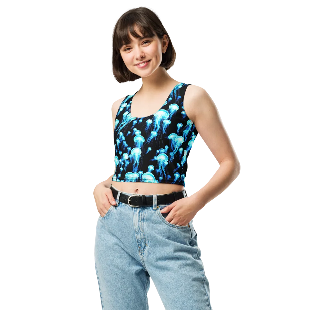 Electric Abyss on Crop Top — Front