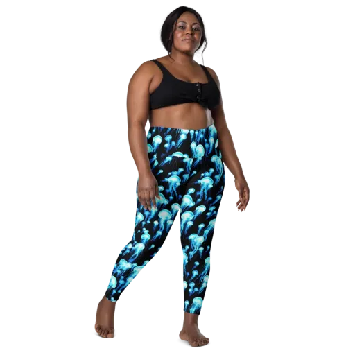 Electric Abyss on a Leggings with Pockets