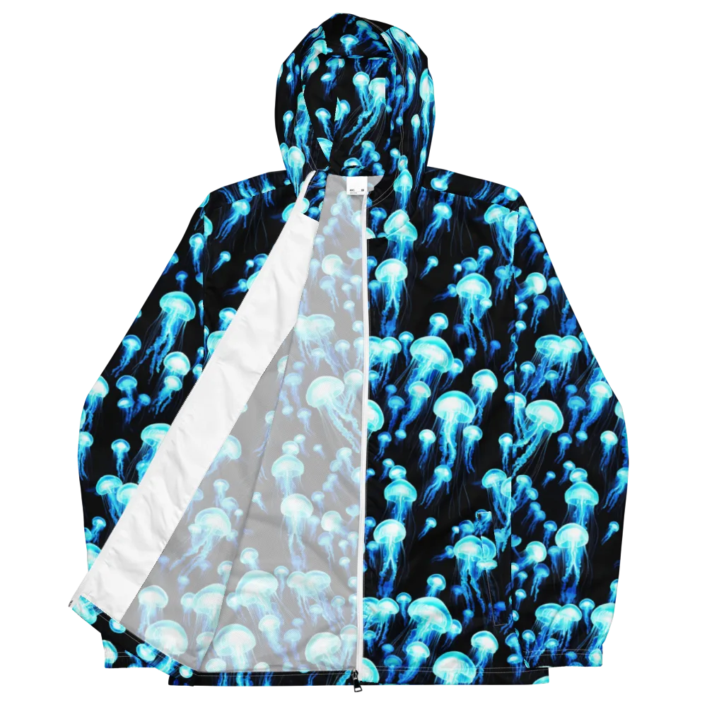 Electric Abyss on Men's Windbreaker — Front