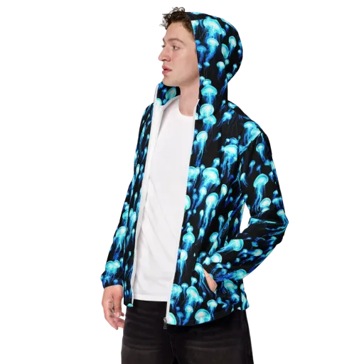 Electric Abyss on a Men's Windbreaker