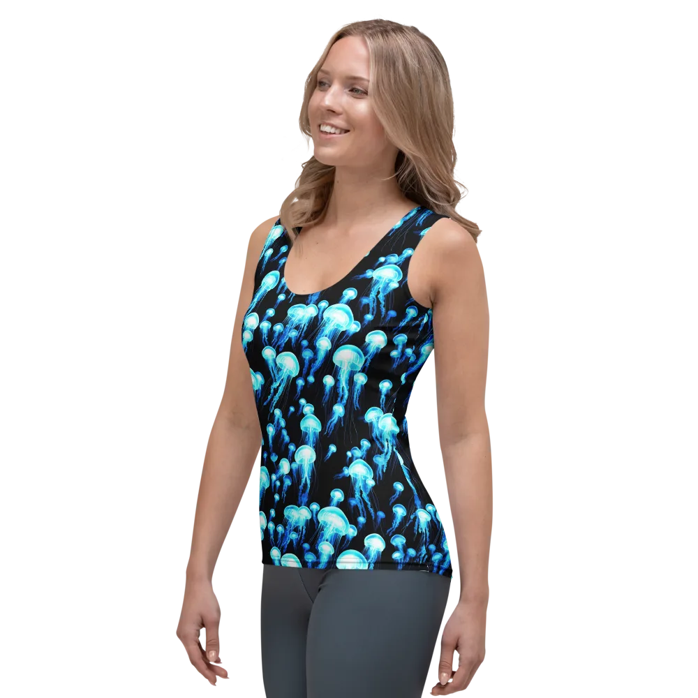 Electric Abyss on Women's Tank Top — Left Front