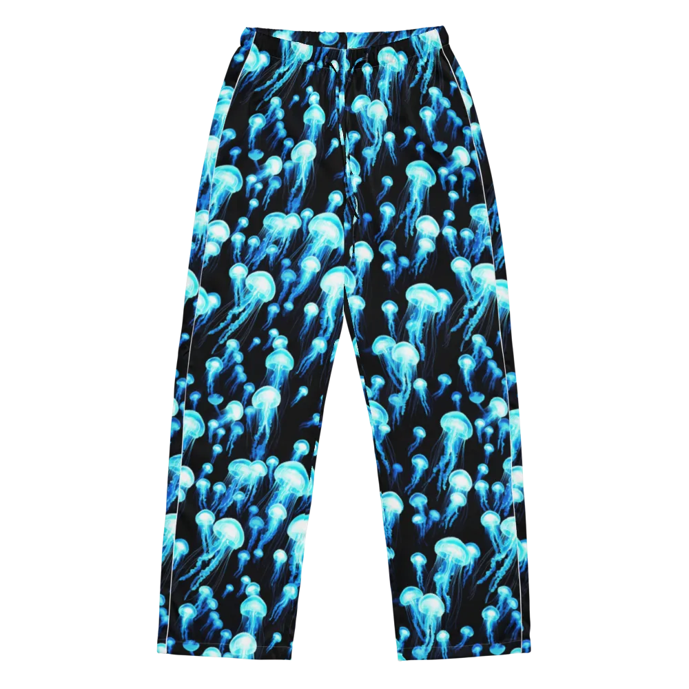 Electric Abyss on Women's Pajama Pants — Front