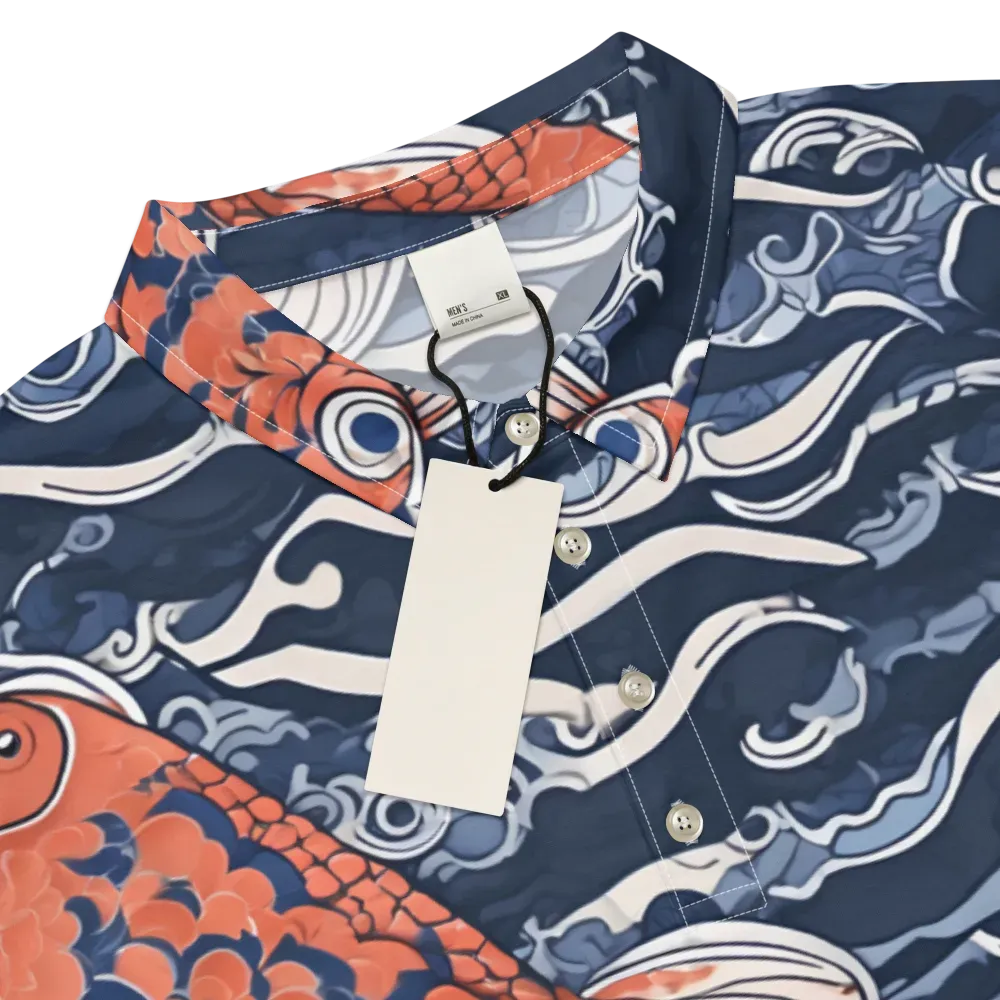Vermilion Tide on Men's Slim Fit Polo Shirt — Product details