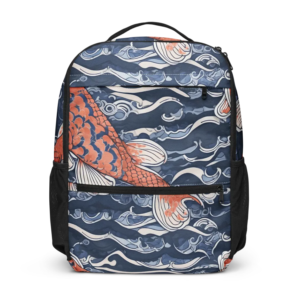 Vermilion Tide on Utility Backpack — Front