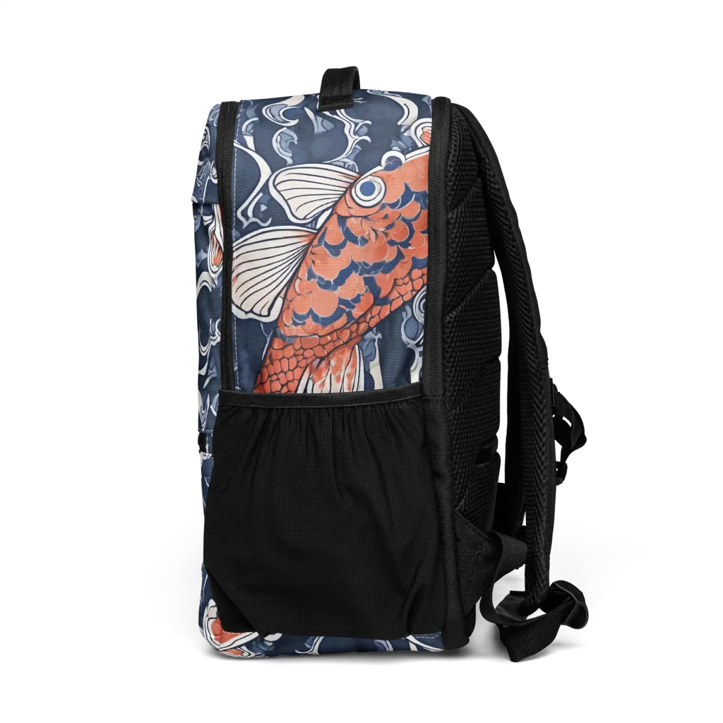Vermilion Tide on Utility Backpack — Left
