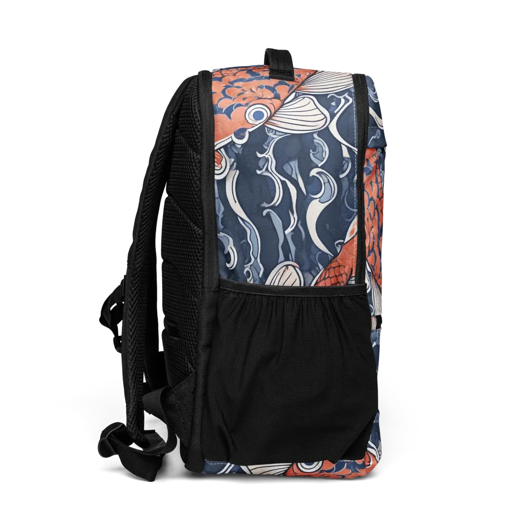 Vermilion Tide on Utility Backpack — Right
