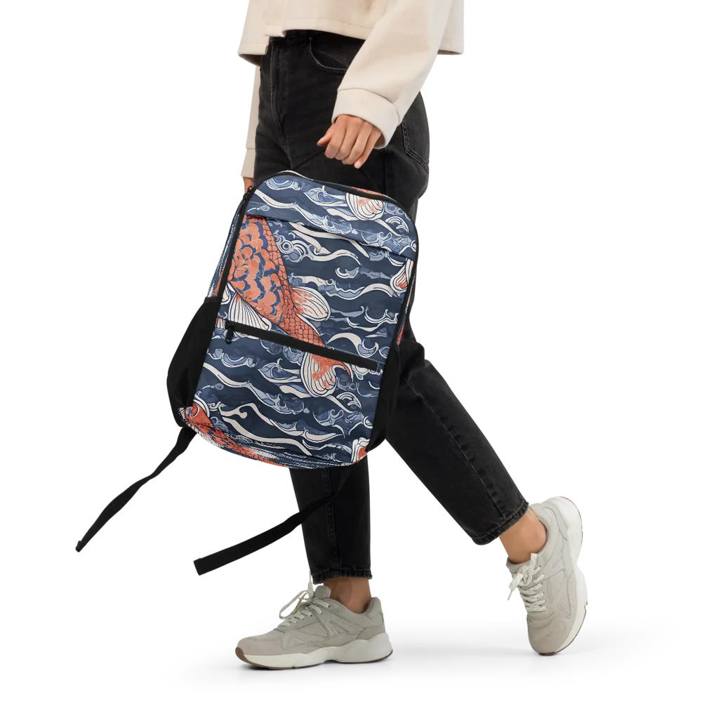 Vermilion Tide on Utility Backpack — Front