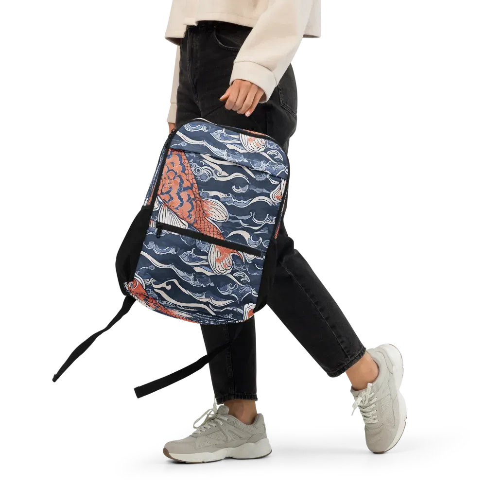 Vermilion Tide on Utility Backpack — Front