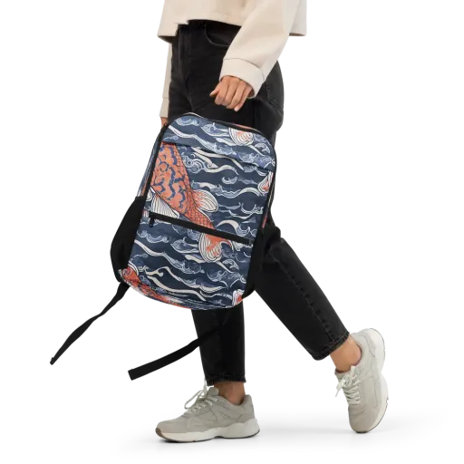 Vermilion Tide on a Utility Backpack