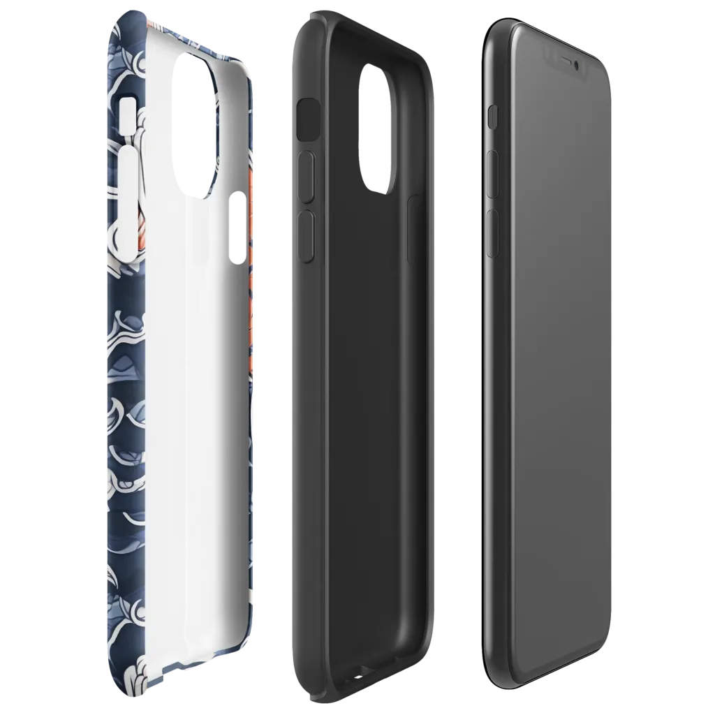 Vermilion Tide on Tough Case for iPhone® — Right