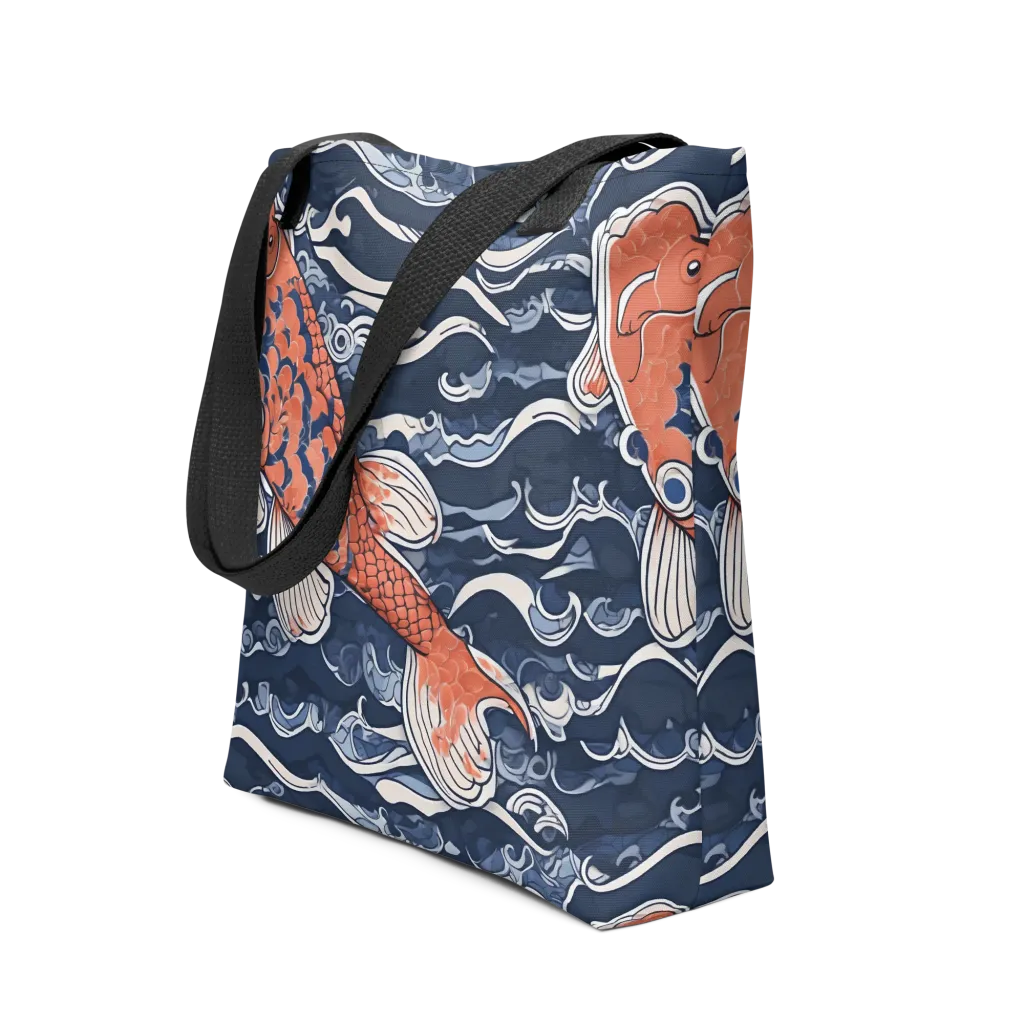 Vermilion Tide on Tote Bag — Front