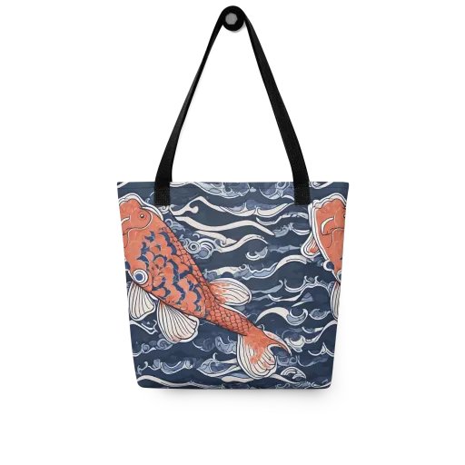 Vermilion Tide on a Tote Bag