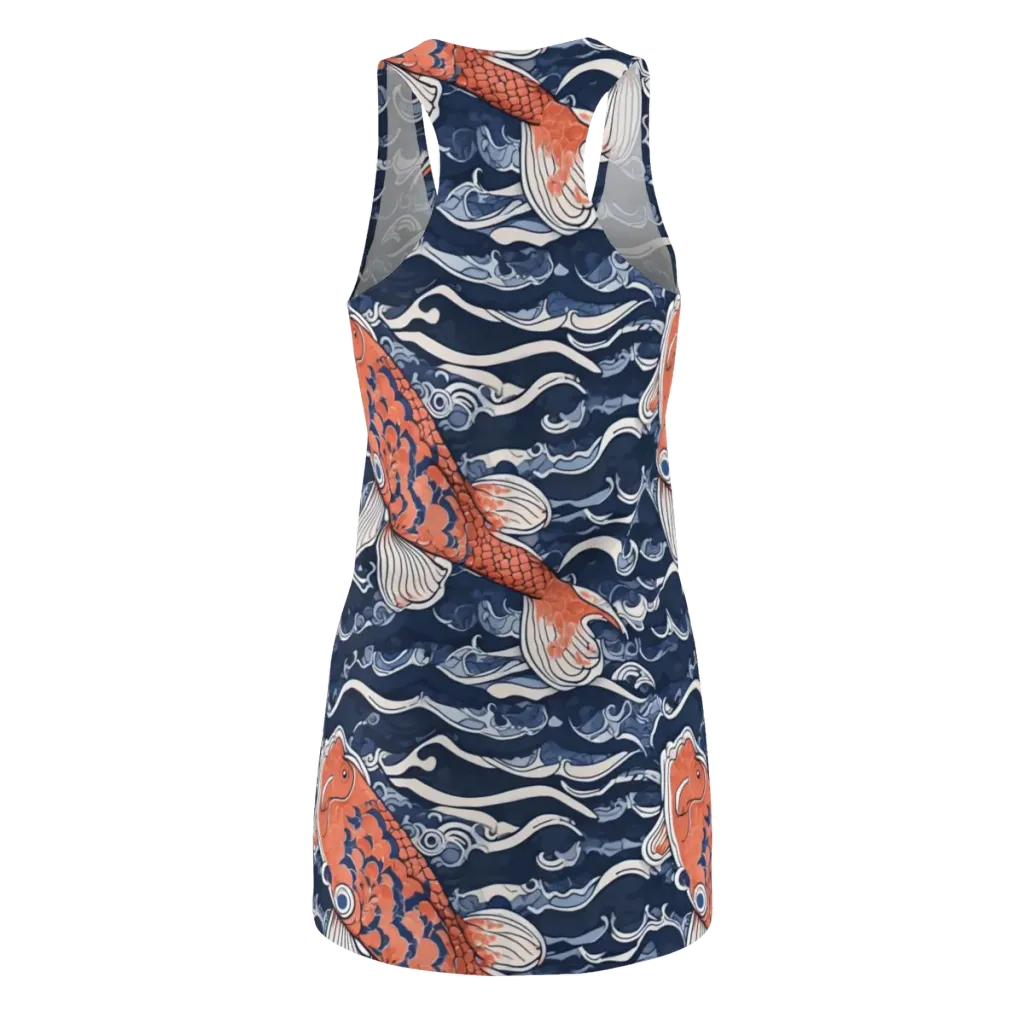 Vermilion Tide on Racerback Dress — Back