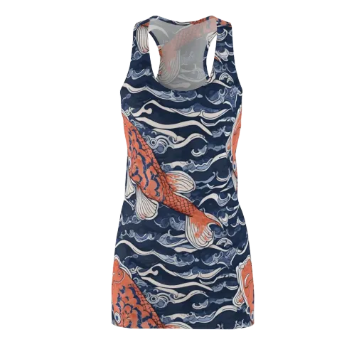 Vermilion Tide on a Racerback Dress