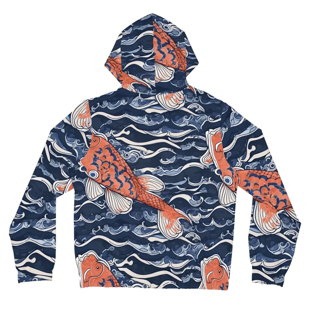 Vermilion Tide on Women's Full-Zip Hoodie — Back
