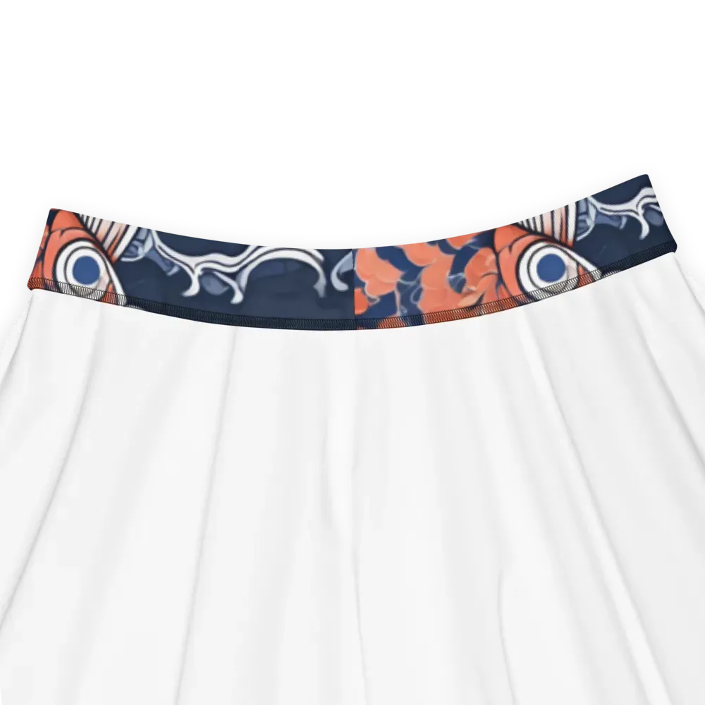 Vermilion Tide on Skater Skirt — Product details