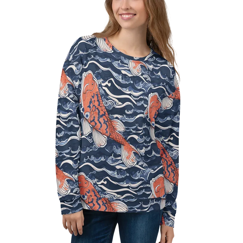 Vermilion Tide on Sweatshirt — Front