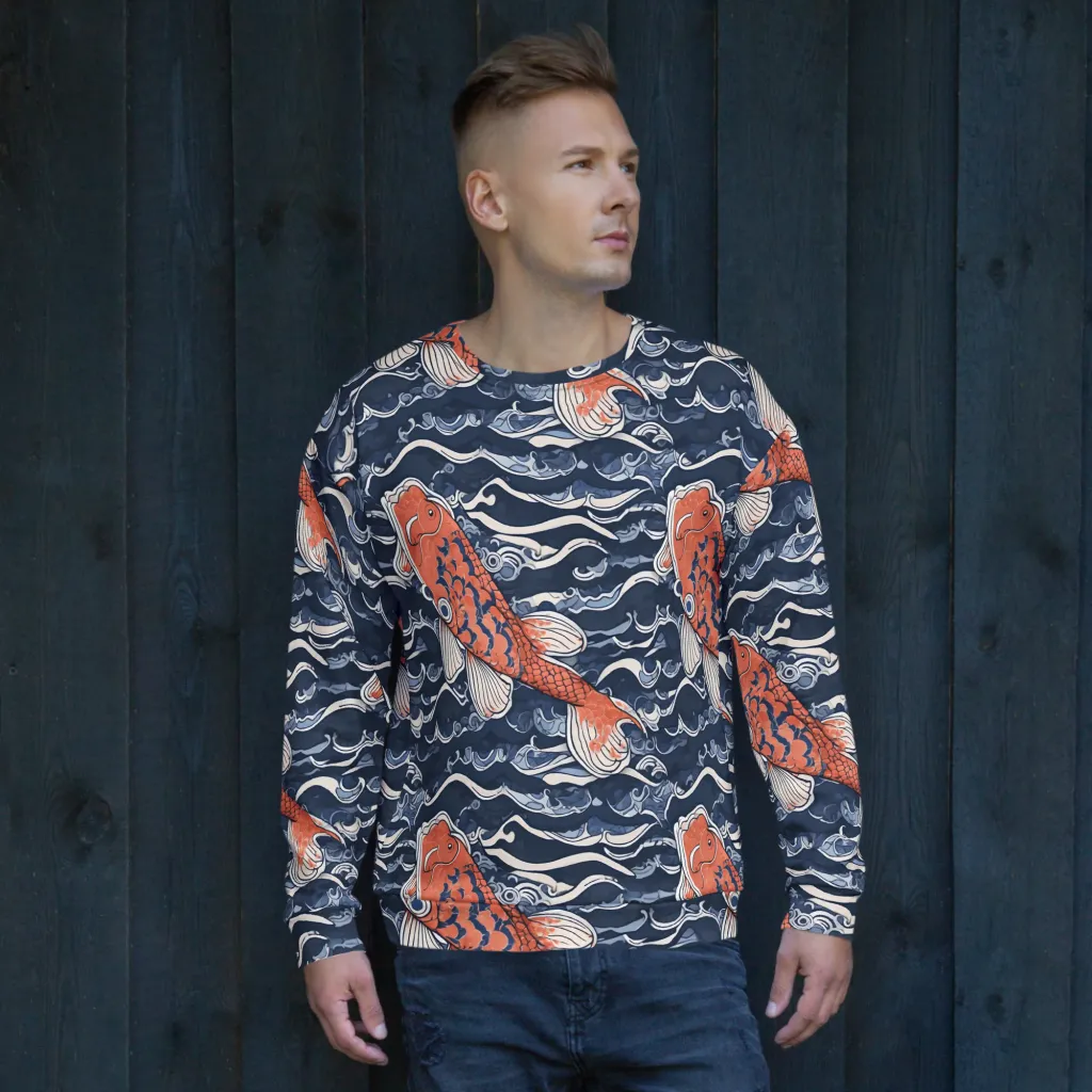 Vermilion Tide on Sweatshirt — Front