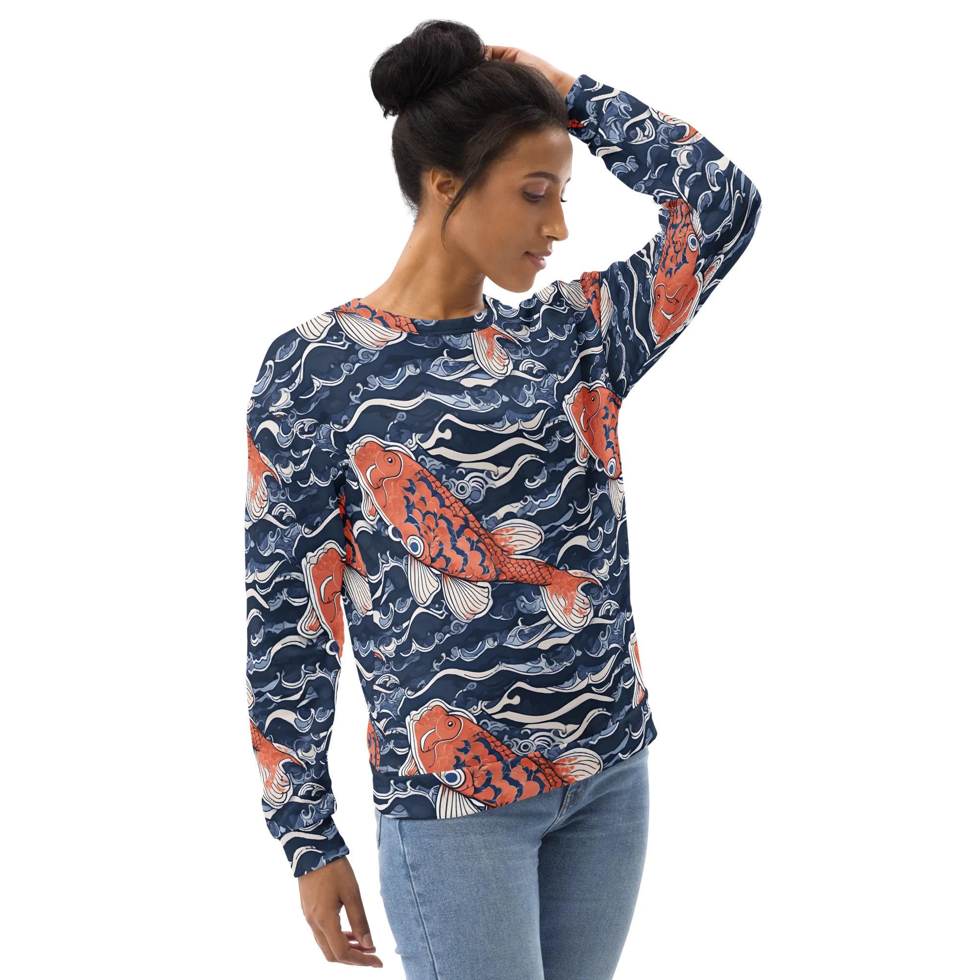 Vermilion Tide on Sweatshirt — Right Front