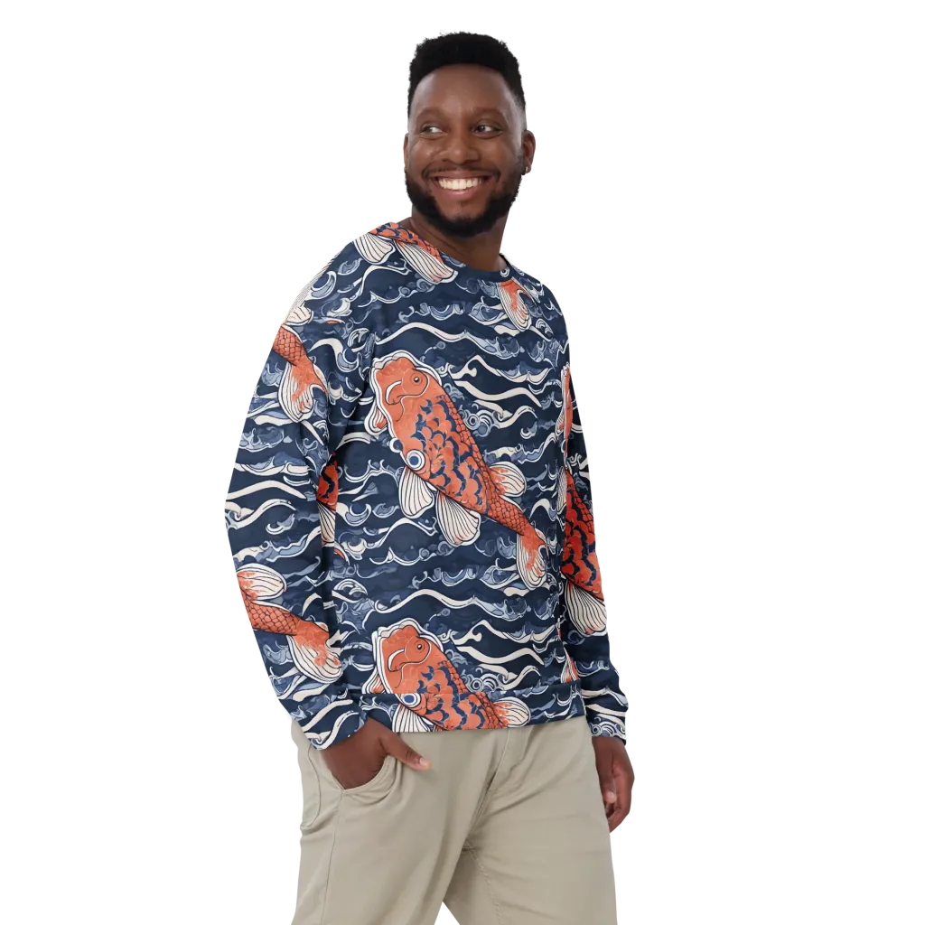Vermilion Tide on Sweatshirt — Front