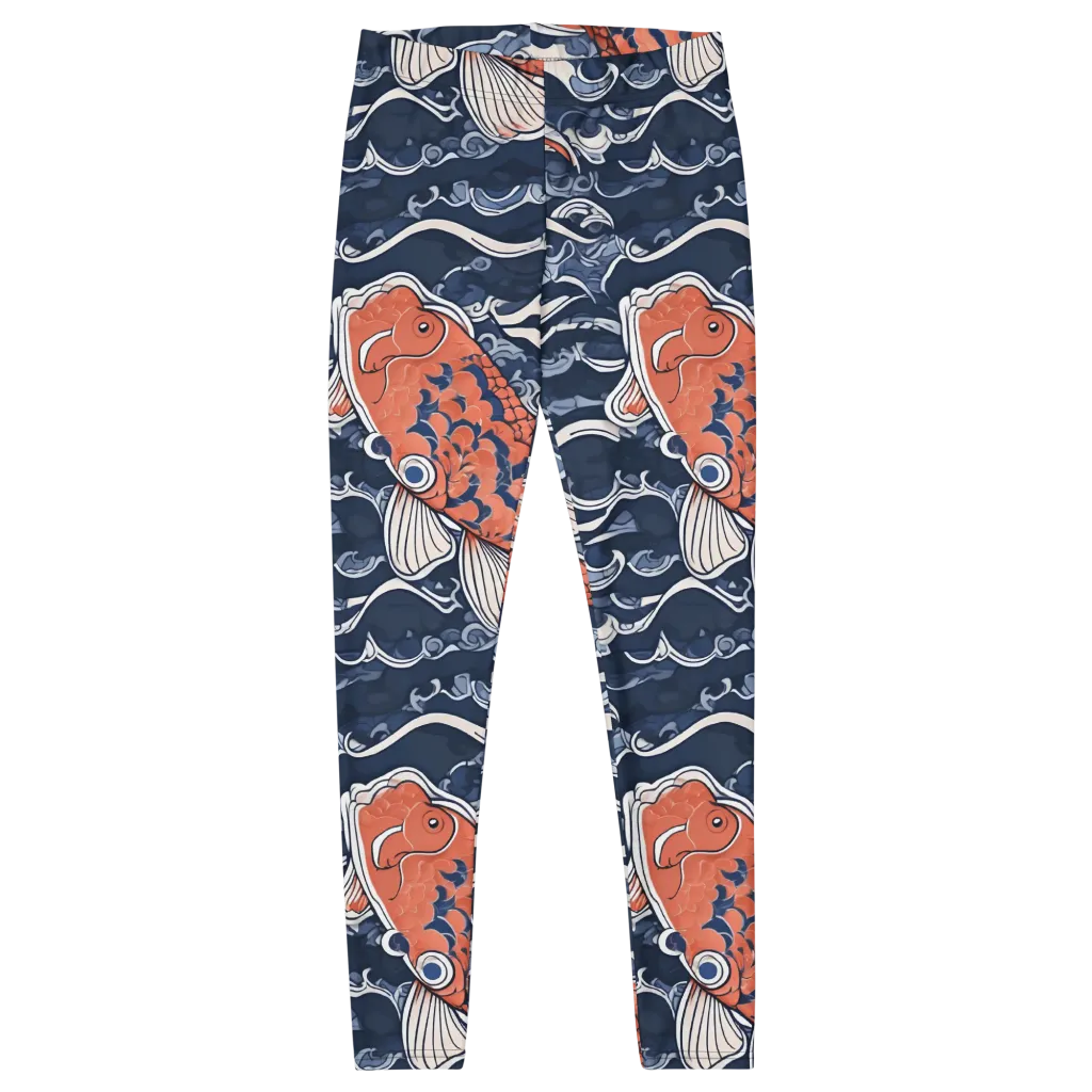 Vermilion Tide on Leggings — Front